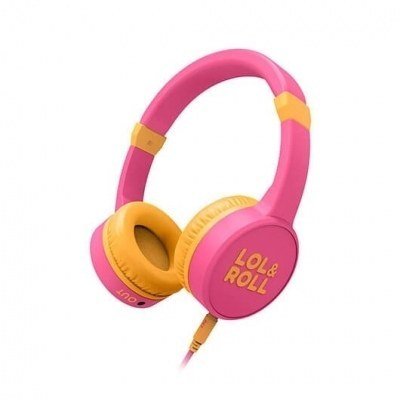 Auriculares micro energy sistem lol&roll pink supraural - diadema - jack 3.5mm - limitador de volumen