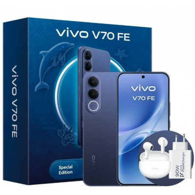 SMARTPHONE VIVO V70 FE 5G 6.83'' (8+512GB) AZUL + AURICULAR + CARGADOR