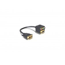 DeLOCK Adapter DVI29 male to VGA + 3x Cinch female YPbPr; VGA Negro