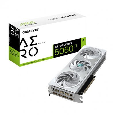 TARJETA GRAFICA GIGABYTE 5060 TI AERO OC 8GB GDDR7 NEGRO