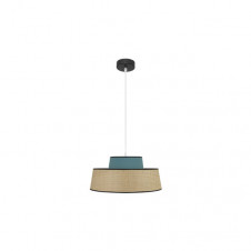 Colgante Jia 1xe27 Natural/turquesa Regx40x40 cm