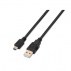 Cable Usb 2.0 Aisens A101-0025/ Usb Macho - Usb Mini/ 1.8M/ Negro