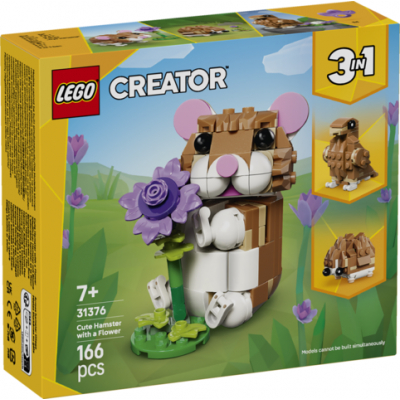 Lego creator 3 animales de juguete en 1 lindo hamster