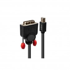 Lindy 41952 adaptador de cable de v?deo 2 m Mini DisplayPort DVI-D Negro