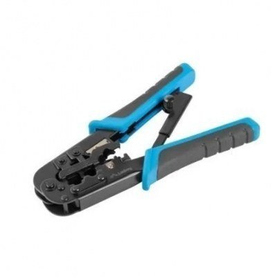 CRIMPADORA LANBERG NT-0201 - PELACABLES - CONECTORES RJ9/RJ11/RJ12/RJ45 - AZUL Y NEGRO