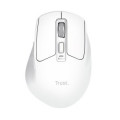MOUSE TRUST WIRELESS NIVEN BT/2.4GHZ 7 BOTONES 800-3200DPI RECARGABLE COLOR BLANCO.
