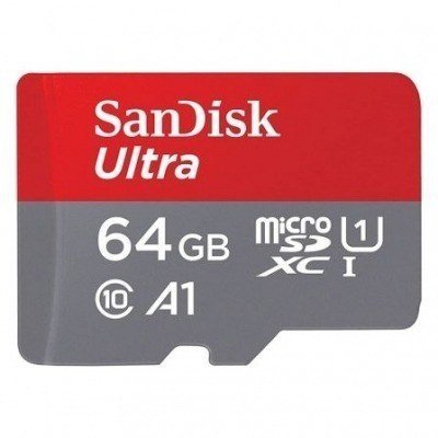 Tarjeta de Memoria SanDisk Ultra 64GB microSD XC I/ Clase 10/ 120MBs