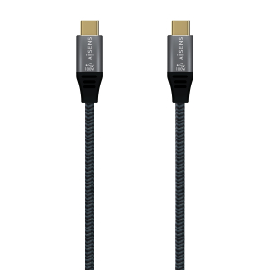AISENS - CABLE USB 3.2 GEN2x2 ALUMINIO 20GBPS 8K@30HZ 5A 100W E-MARK,