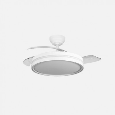 Ventilador Dc Capitan 60w Blanco 3asp.107d 6980lm 36x48/107cm 3col.remoto+memoria+temporizador+reg.intensidad