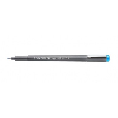 Staedtler Pigment Liner 308 Rotulador Calibrado - Trazo 0.5mm - Secado Rapido - Color Azul Claro