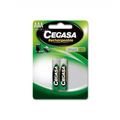 CEGASA PILA RECARGABLE HR03 800 mAh 1,2V BL.2 UDS