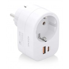 AISENS ASPS-1A1C06-W cargador de dispositivo móvil Universal Blanco Corriente alterna Carga rápida Interior