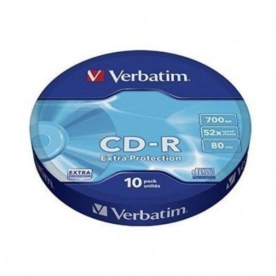 CD-R Verbatim Datalife 52X/ TarrinA10uds