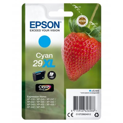 Cartucho de Tinta Original Epson nº29 XL Alta Capacidad/ Cian