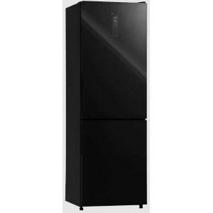 Frigorífico combi Infiniton FGC-869GB, 185.5 x 59.5 x 63.5 cm, No Frost, clase D, 195 kWh año, 42dB, 317 litros, cajón Fresh zone, Inverter, reversible, cristal negro