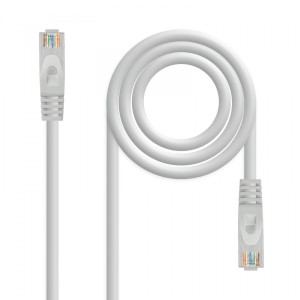 Nanocable Cable de red RJ45 LSZH Cat.6A UTP AWG24, Gris, 3 M