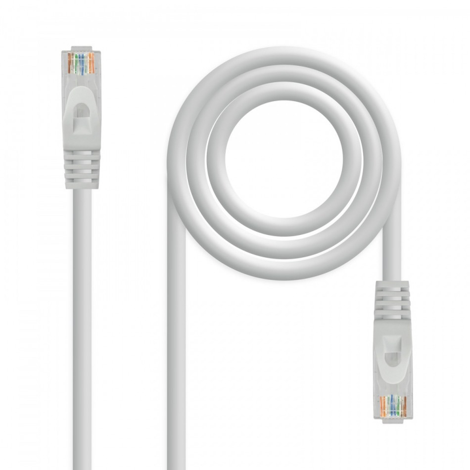 Nanocable Cable de red RJ45 LSZH Cat.6A UTP AWG24, Gris, 50 CM