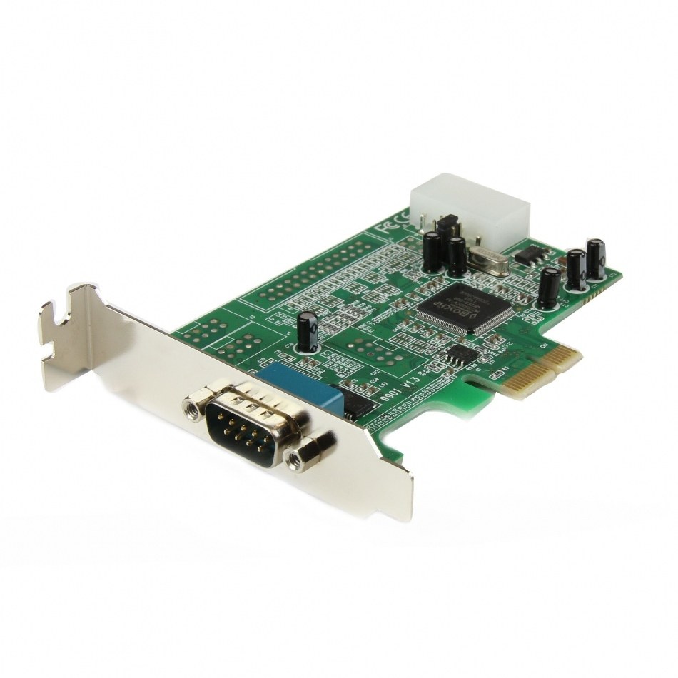 Tarjeta PCI Express Adaptadora Serie RS232 DB9 de 1 Puerto UART16550 - Tarjeta PCIe Controladora de Host Serial RS232 - Tarjeta de Expansión de Perfil Bajo - Windows y Linux
