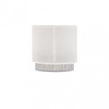 Pantalla Lampara Kenya E14 Blanca/gris 14Dx12dx14h