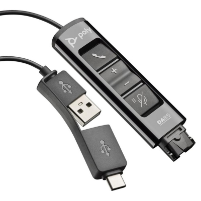 Adaptador qd a usb tipo a - usb tipo c poly da75 15cm - negro