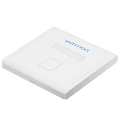 Placa de Pared Keystock Vention IFDW0/ 1 Puertos RJ45