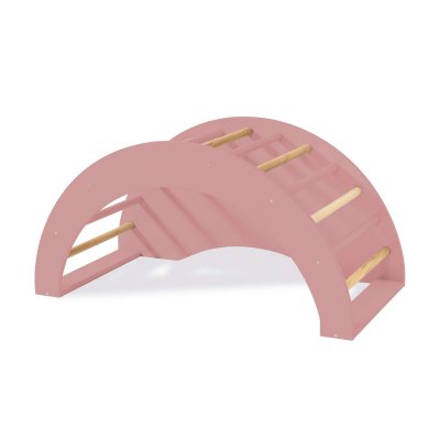 Arco Pikler evolutivo (4en1) madera/rosa · Arkoo NS151-M9559