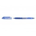 Pilot Boligrafo de gel borrable Frixion Ball - Punta de bola redonda 0.7mm - Trazo 0.4mm - Grip ergonomico - Color Azul