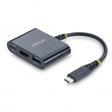 StarTech.com Dock Hub Multipuertos USB Tipo C a HDMI - Adaptador Multipuertos USB-C a HDMI - Carga de 140W - Hub Ladrón USB de 5Gbps - HDMI 4K60Hz -