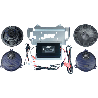 Kit de instalación de 2 altavoces/amplificador 400 W ROKKER® XXR EXTREME J + M XXRK-400SP214SG