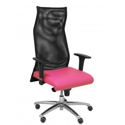 Sillon Albacete malla similpiel rosa