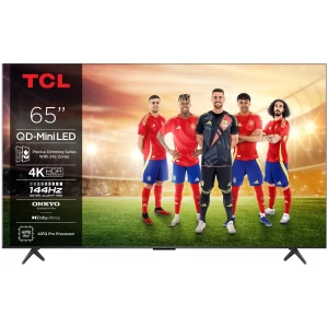 Televisor QD-Mini LED TCL 65C6K Pro, 65 pulgadas, 4K, 144 Hz, HDR10+, Google TV, negro