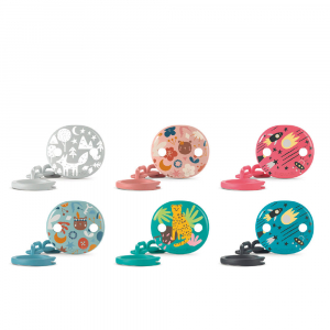 PRINTS broche pinza cadenita ovalado 1 u