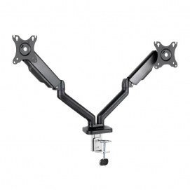 Soporte TV monitor mesa Tooq DB5132TNR-B, 2 brazos, para 2 monitores, para pantallas de 17" a 32"