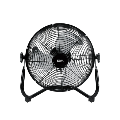 Ventilador industrial de suelo. color negro 40 w aspas ø30 x 41 cm