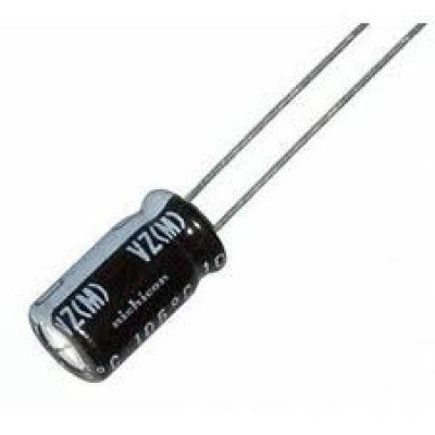 Condensador Electrolitico 0,22uF 100Vdc medidas 5x11mm Radial