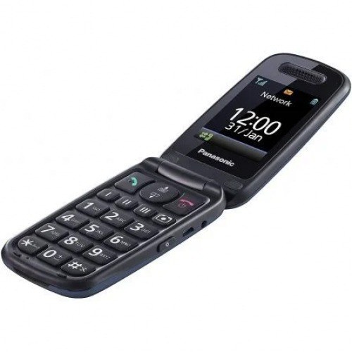 Teléfono Móvil Panasonic KX-TU456EXCE para Personas Mayores/ Azul