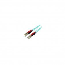 StarTech.com Cable de Fibra Í?ptica LC a LC de 2m Dúplex Multimodo 50/125 LSZH de 10Gb - Aqua