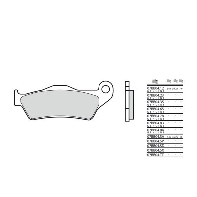 Pastillas de freno sinterizadas Brembo 07BB04LA 07BB04LA