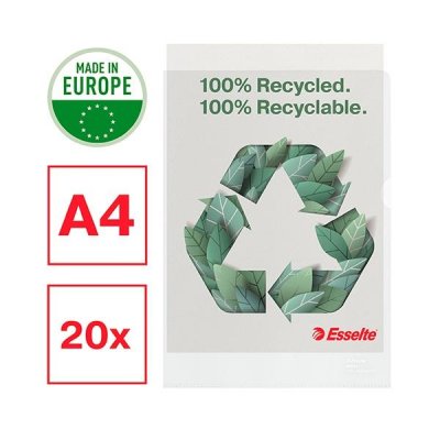 ESSELTE ESSELTE B.20 dossiers uñeros reciclados Esselte PP 100 micras A4 piel de naranja transparente
