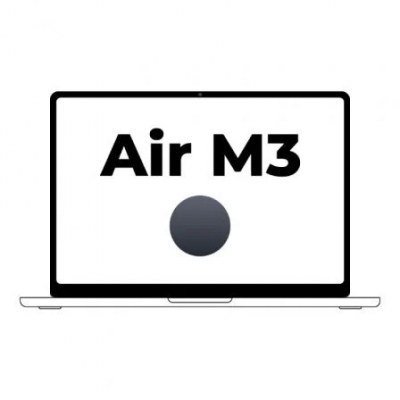 Apple Macbook Air 13,6/ M3 8-Core CPU/ 16Gb/ 512Gb SSD/ 10-Core GPU/ Medianoche