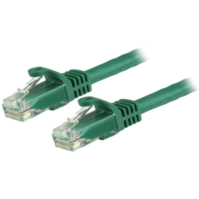 Cable de 1,5m Cat6 Ethernet de Red Verde - RJ45 sin Enganches - 24AWG