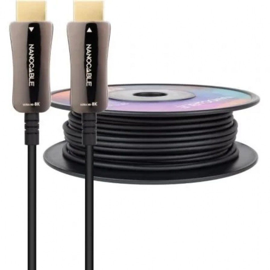 Cable HDMI 2.1 AOC 8K Nanocable 10.15.2150/ HDMI Macho - HDMI Macho/ 50m/ Negro