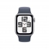 Apple Watch Se 2 Gen 2023/ Gps/ Cellular/ 40Mm/ Caja De Aluminio Plata/ Correa Deportiva Azul Tempestad M/L