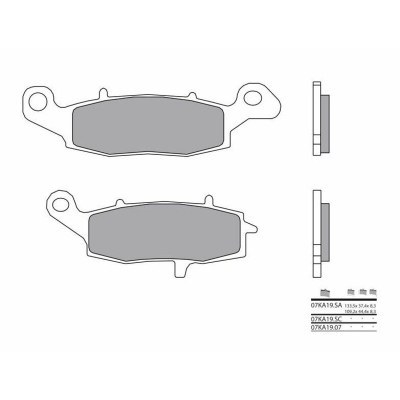 Pastillas de freno orgánicas Brembo 07KA1907 07KA1907