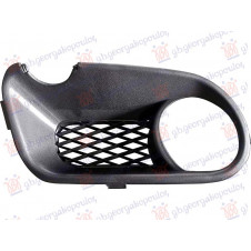 FRONT BUMPER GRILLE BLACK (W/FOG LAMP HOLE) -2007