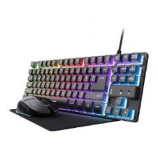 Kit Trust GTX 794 Tecl/Ratón/Alfombrilla Negro (25227)