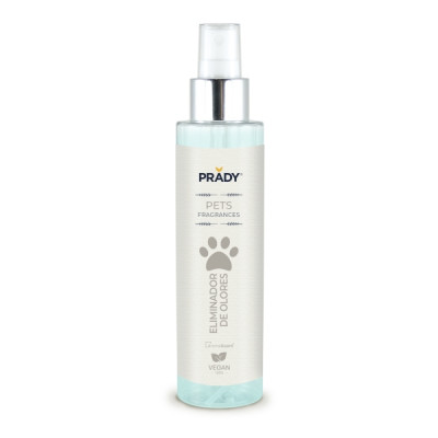Perfume para mascotas Prady Eliminador de Olores - Frasco de 150 ml | Spray pulverizador