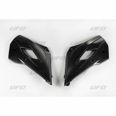 Plásticos laterales de radiador UFO negro Husqvarna TC85 HU03379#001