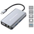 DOCKING USB-C CONCEPTRONIC DONN21G HDMI VGA USB 3.0 LAN GIGABIT USB-C CARGA 100W