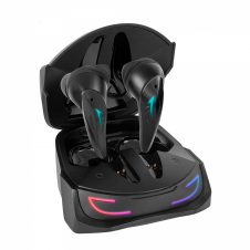 Mars Gaming MHI-ULTRA Negro Auriculares Inalámbricos TWS RGB Flow Bluetooth 5.3 Triple Cancelación Ruido 24H Bater?a